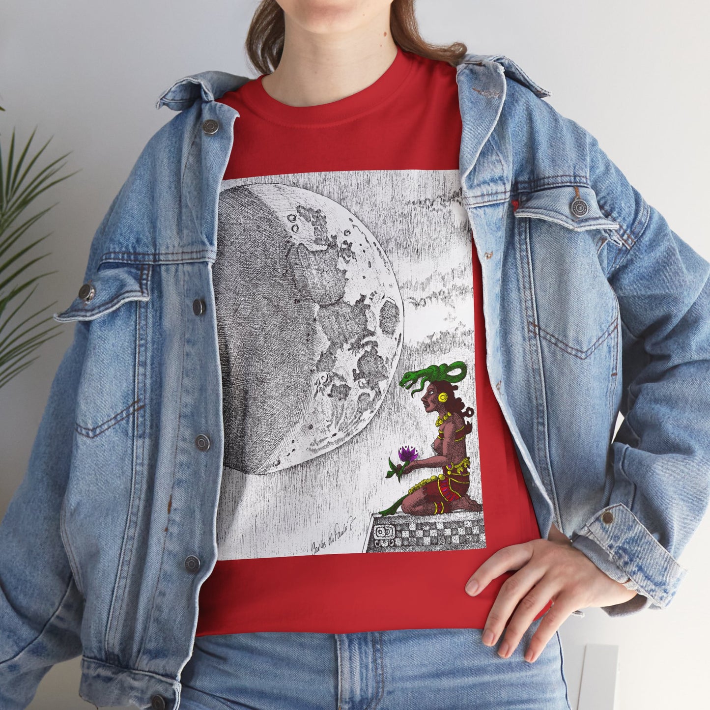 Moon Phase Unisex Tee - Mayan Moon Design