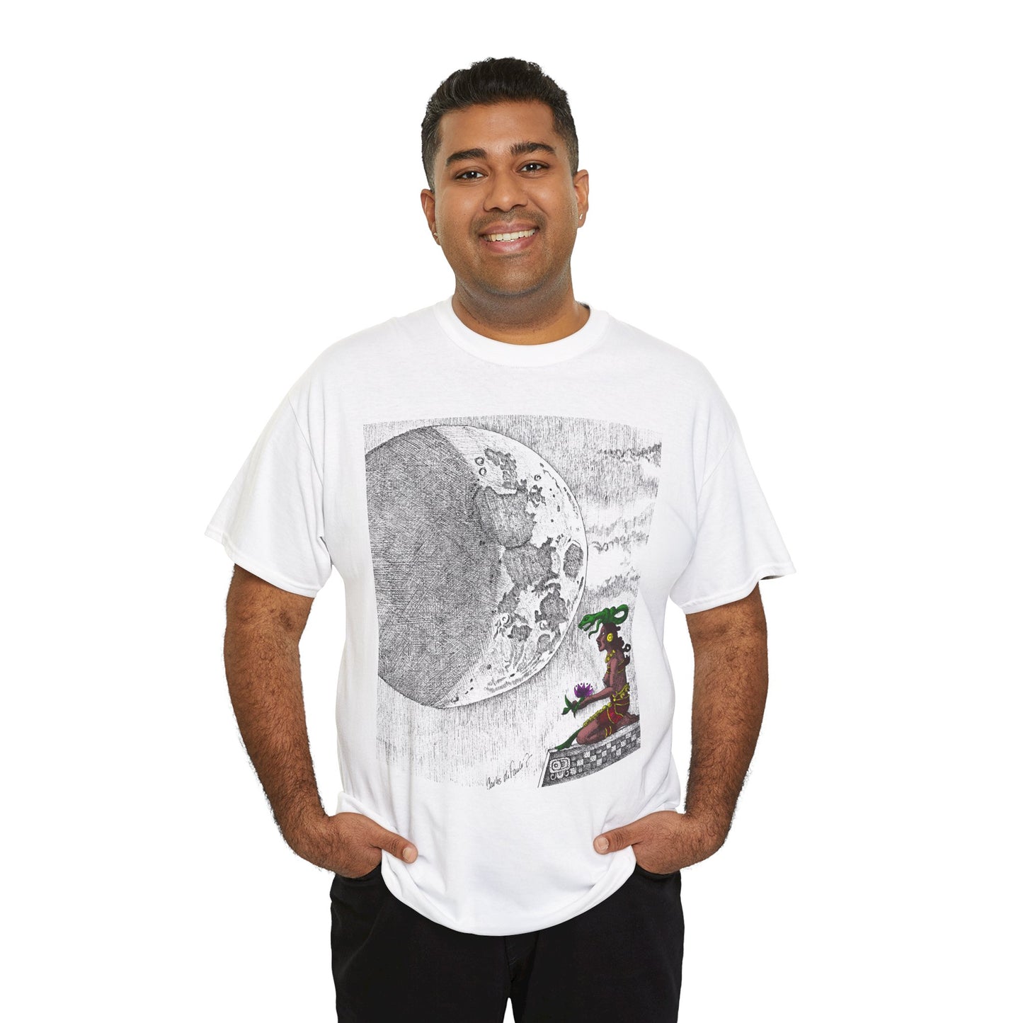 Moon Phase Unisex Tee - Mayan Moon Design
