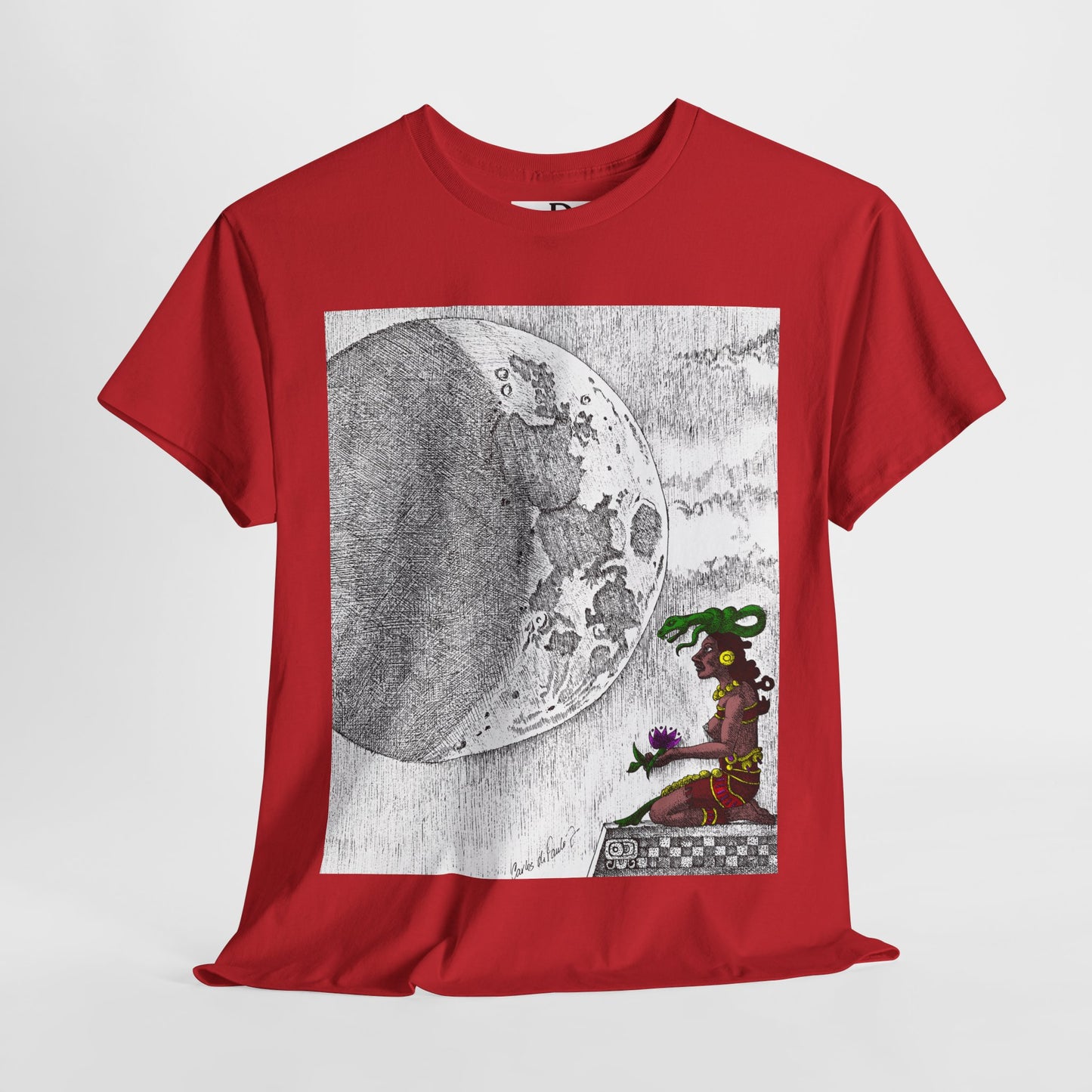 Moon Phase Unisex Tee - Mayan Moon Design