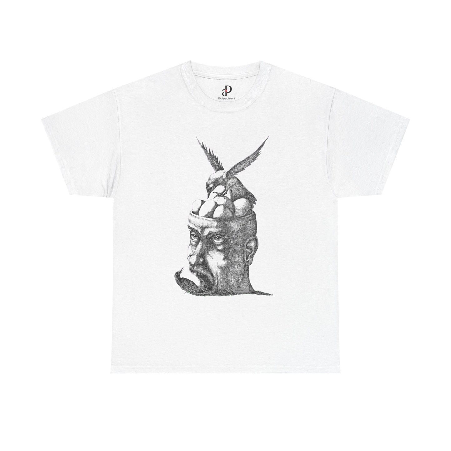 Artistic Unisex Heavy Cotton Tee - Thoughtful Design