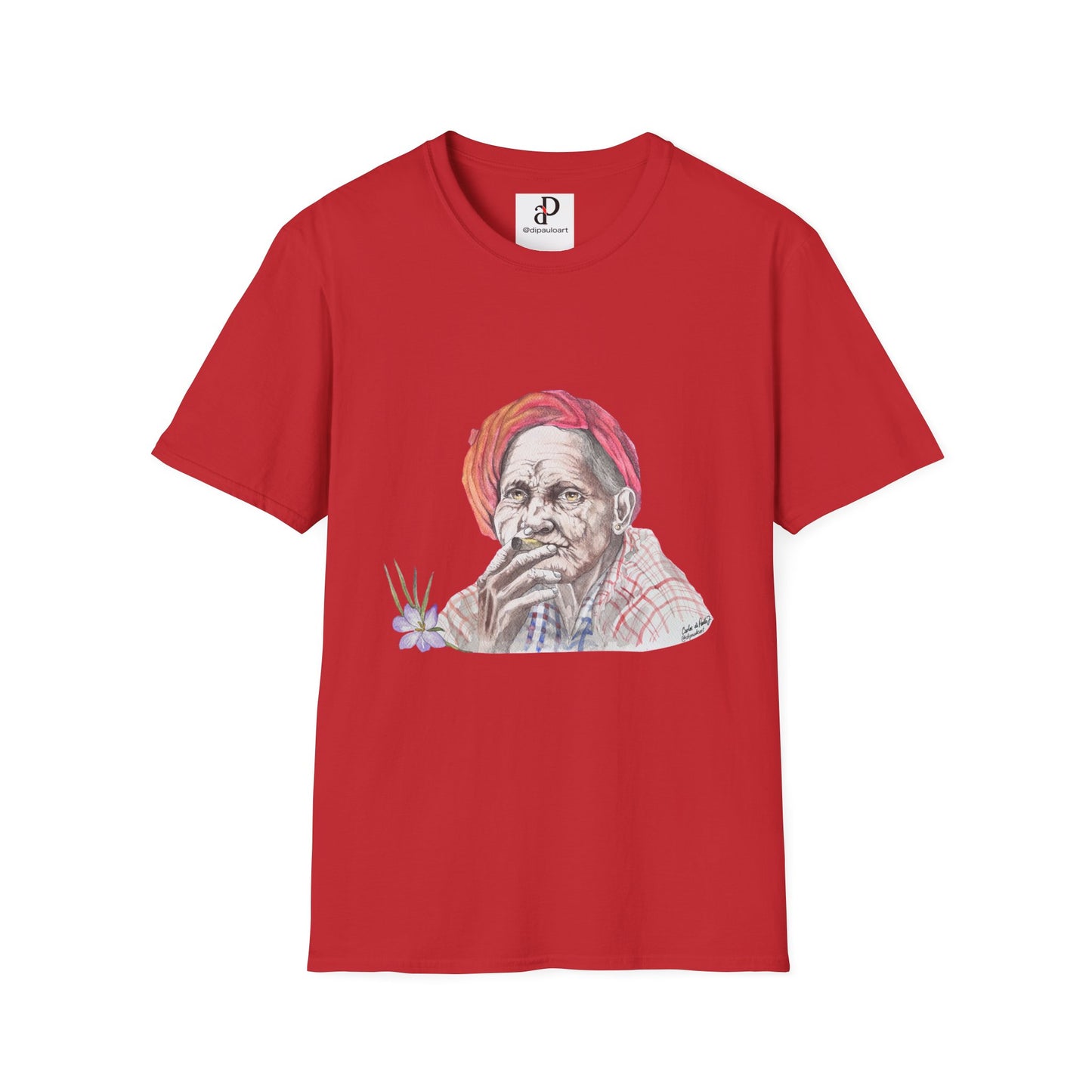 Artistic Vintage Portrait T-Shirt, Bohemian Tee, Unisex Casual Wear, Gift for Art Lovers, Unique Graphic Shirt, Everyday Style