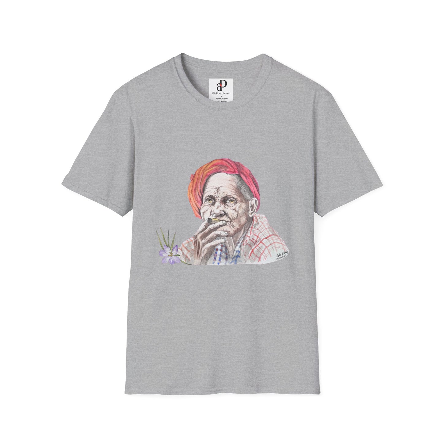 Artistic Vintage Portrait T-Shirt, Bohemian Tee, Unisex Casual Wear, Gift for Art Lovers, Unique Graphic Shirt, Everyday Style