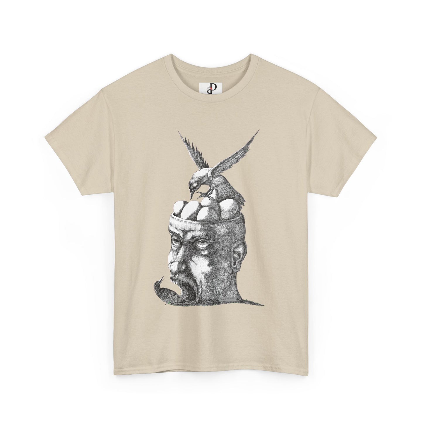 Artistic Unisex Heavy Cotton Tee - Thoughtful Design