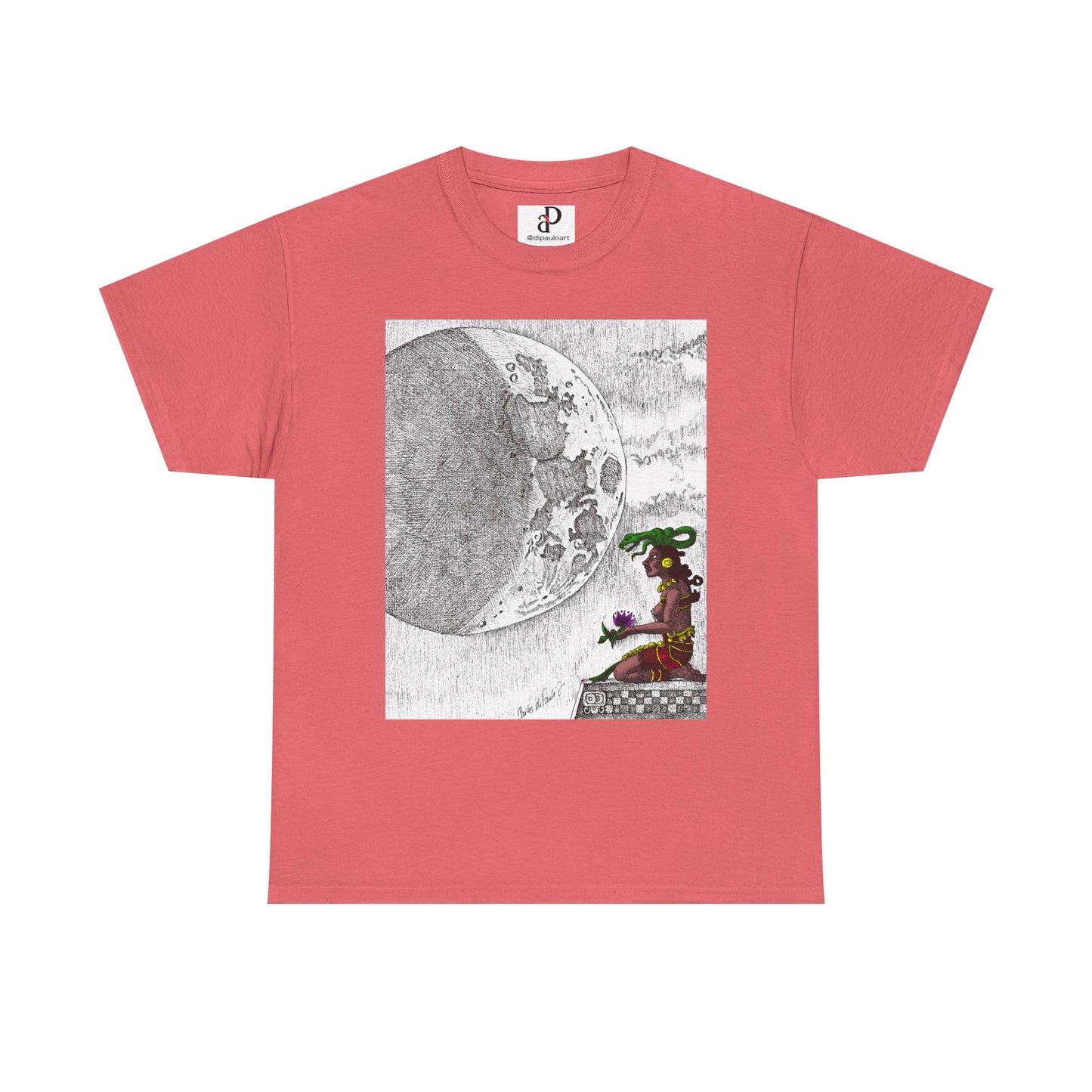 Moon Phase Unisex Tee - Mayan Moon Design