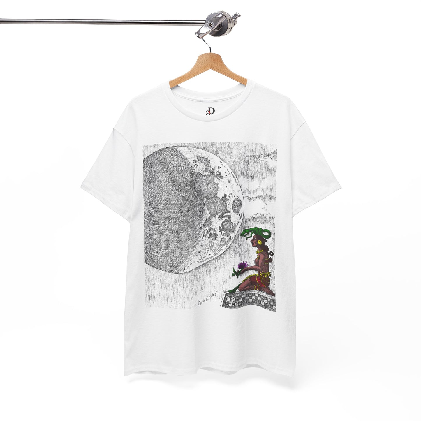 Moon Phase Unisex Tee - Mayan Moon Design