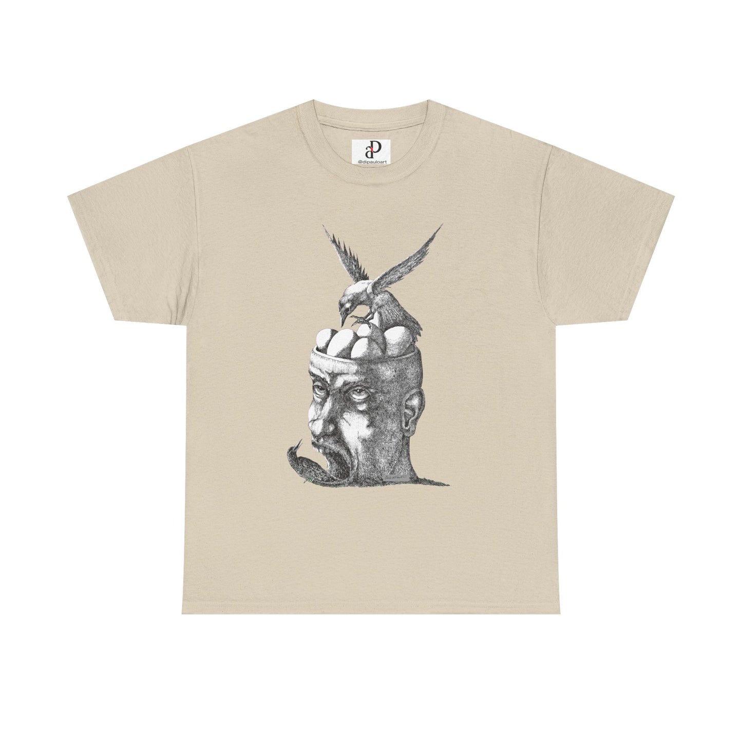 Artistic Unisex Heavy Cotton Tee - Thoughtful Design