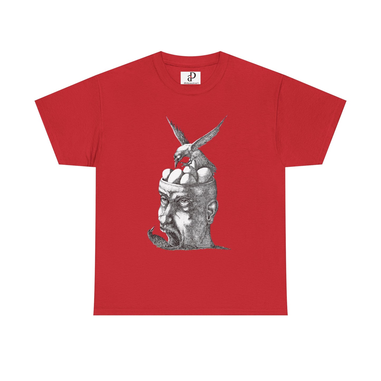 Artistic Unisex Heavy Cotton Tee - Thoughtful Design