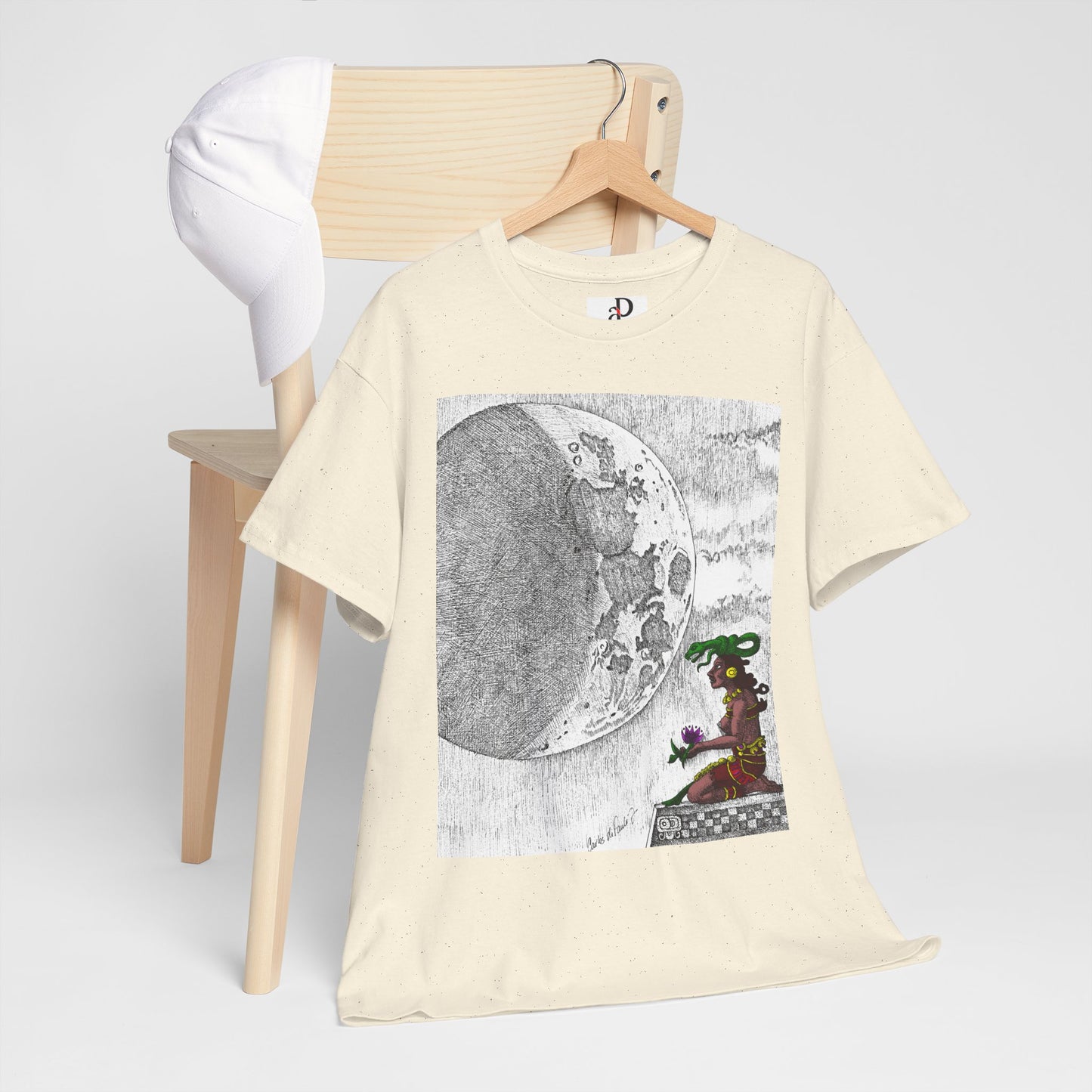 Moon Phase Unisex Tee - Mayan Moon Design