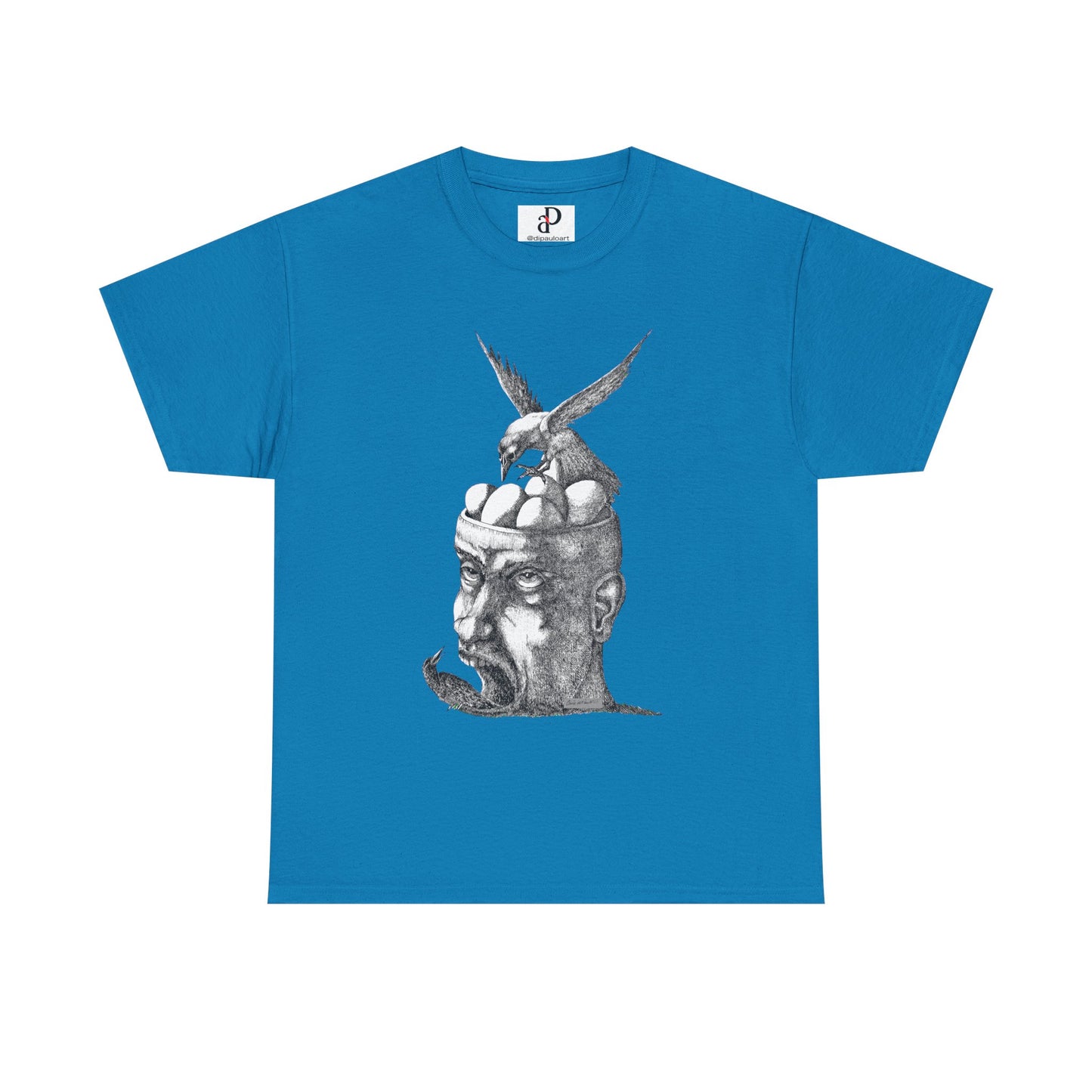 Artistic Unisex Heavy Cotton Tee - Thoughtful Design