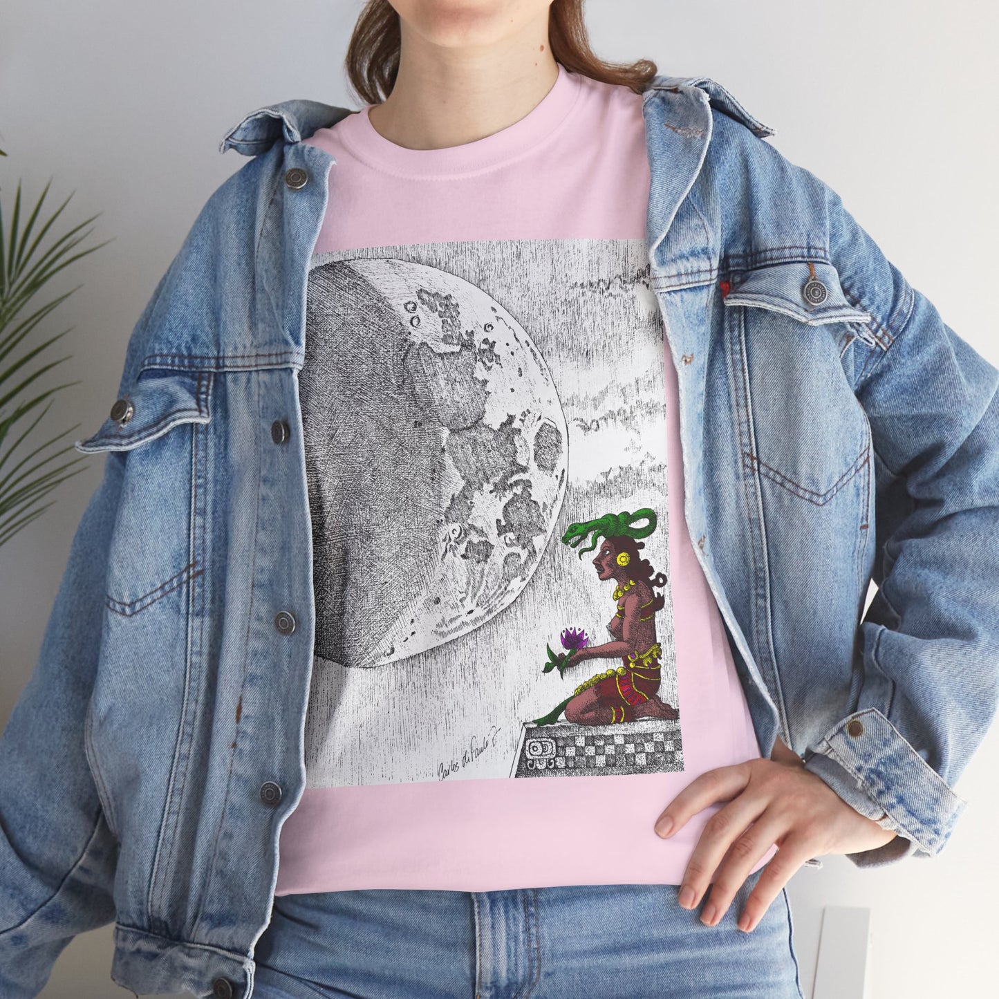 Moon Phase Unisex Tee - Mayan Moon Design