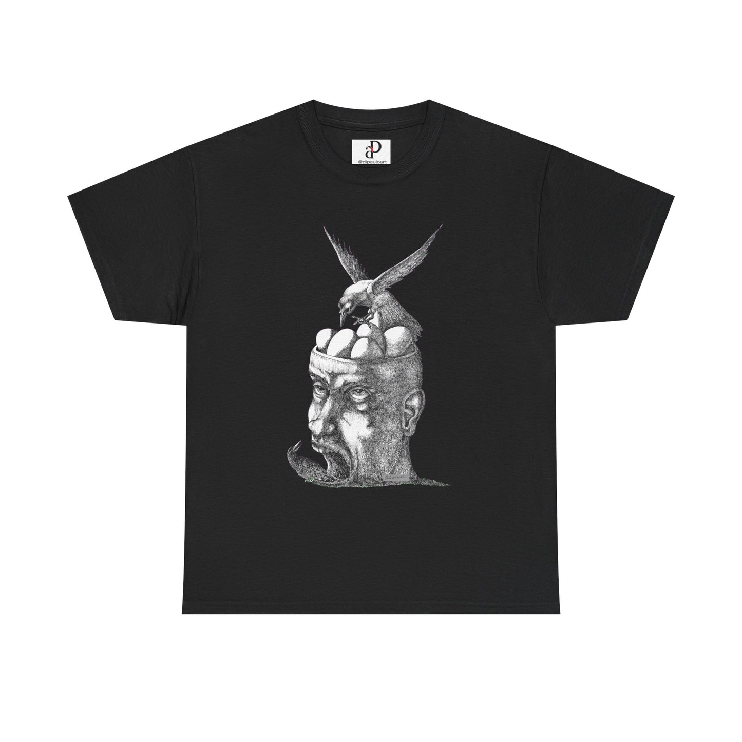 Artistic Unisex Heavy Cotton Tee - Thoughtful Design