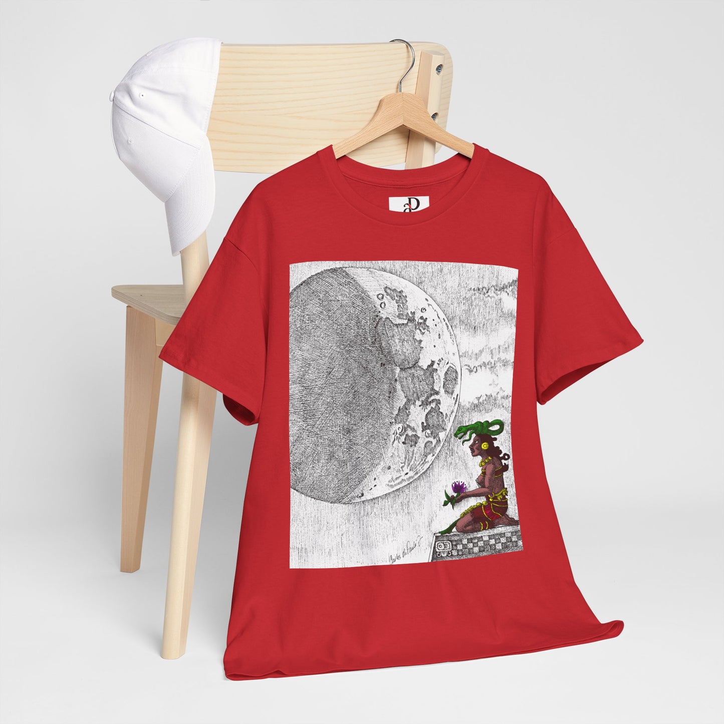 Moon Phase Unisex Tee - Mayan Moon Design
