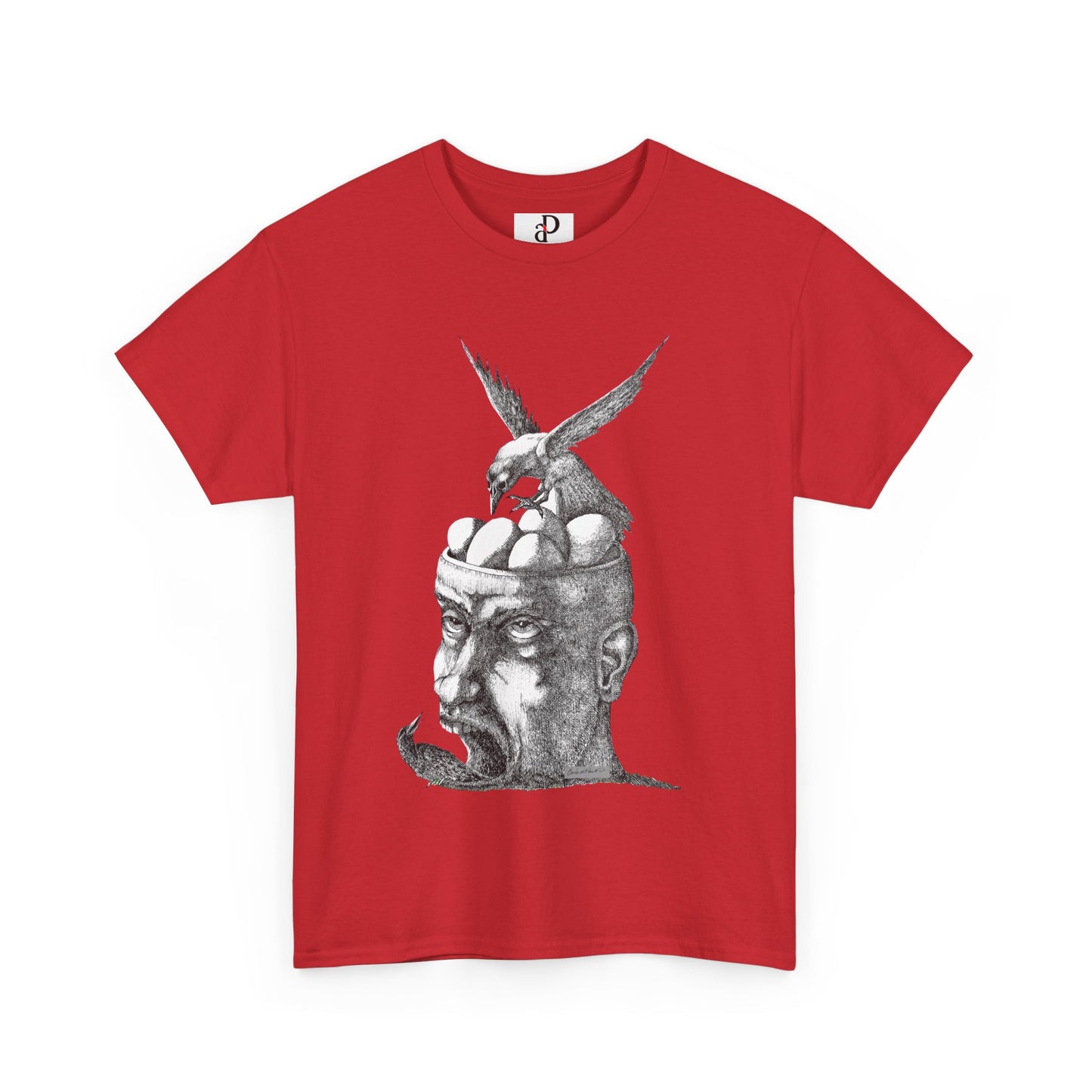 Artistic Unisex Heavy Cotton Tee - Thoughtful Design