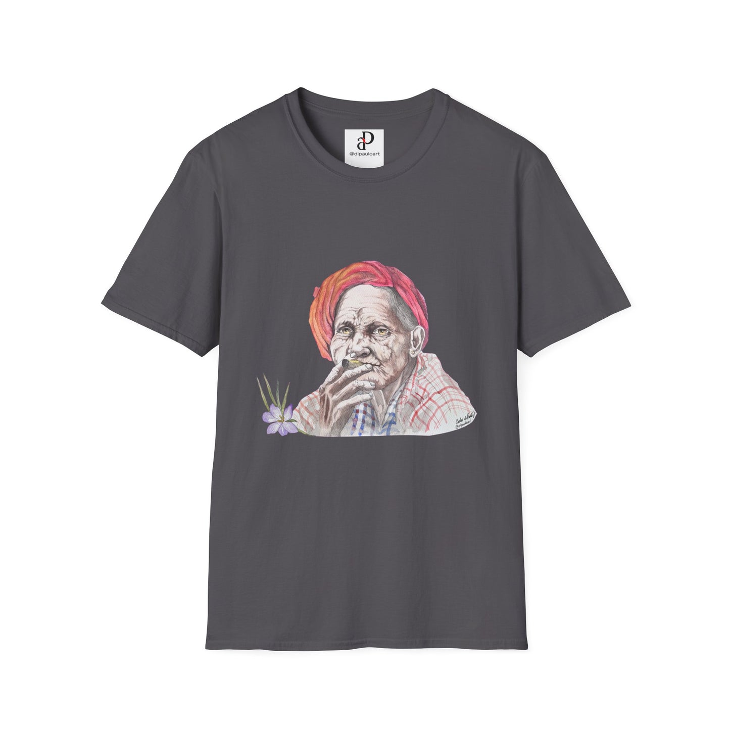 Artistic Vintage Portrait T-Shirt, Bohemian Tee, Unisex Casual Wear, Gift for Art Lovers, Unique Graphic Shirt, Everyday Style
