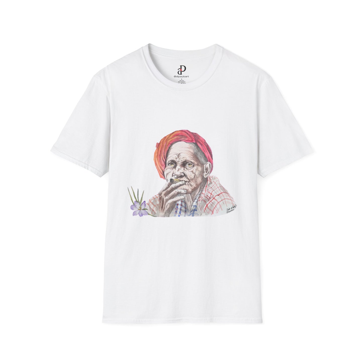 Artistic Vintage Portrait T-Shirt, Bohemian Tee, Unisex Casual Wear, Gift for Art Lovers, Unique Graphic Shirt, Everyday Style