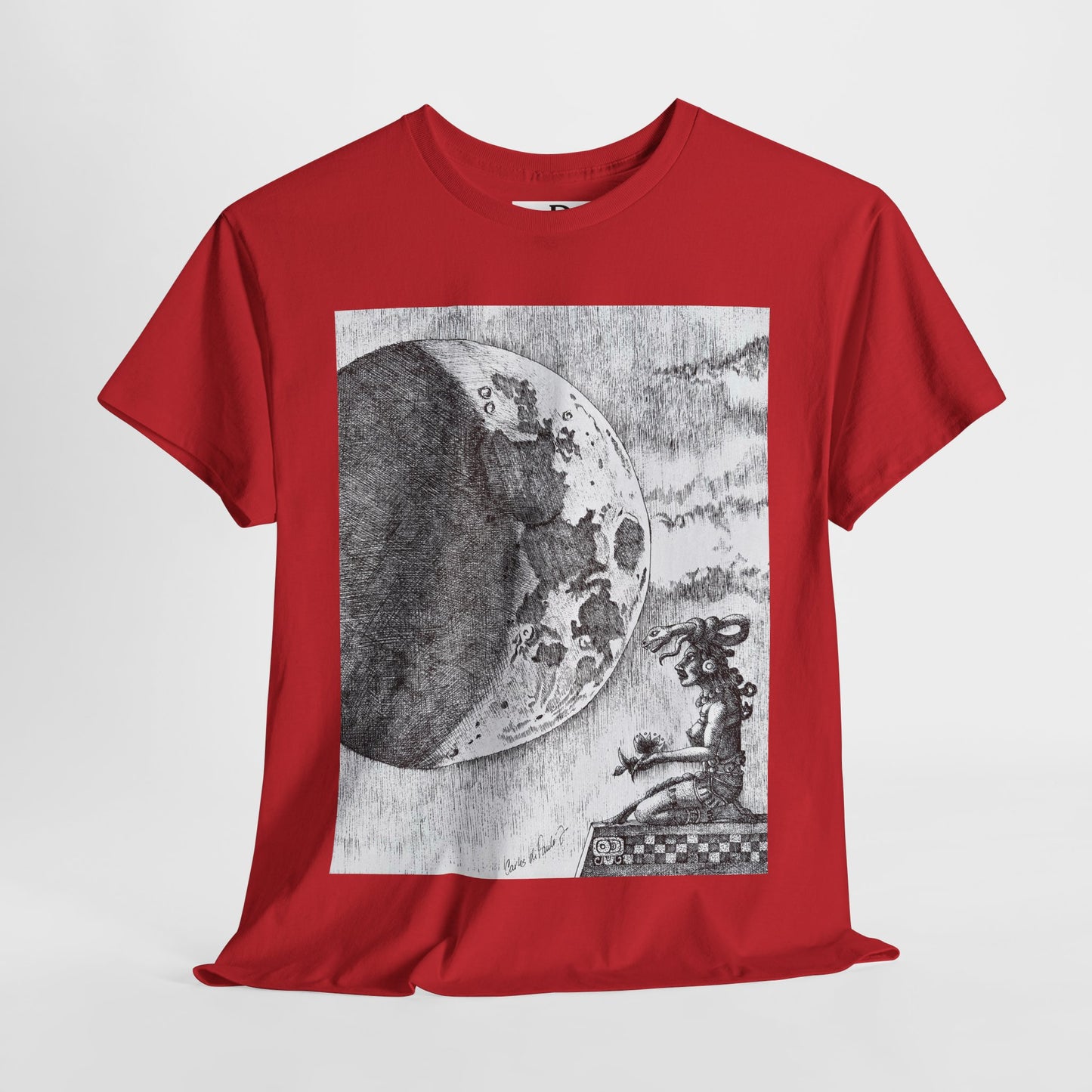 Celestial Dreamer Tee, Unisex Heavy Cotton T-Shirt, Night Sky Graphic Shirt, Cosmic Art Tee, Perfect for Stargazers, Gifts for Astronomers