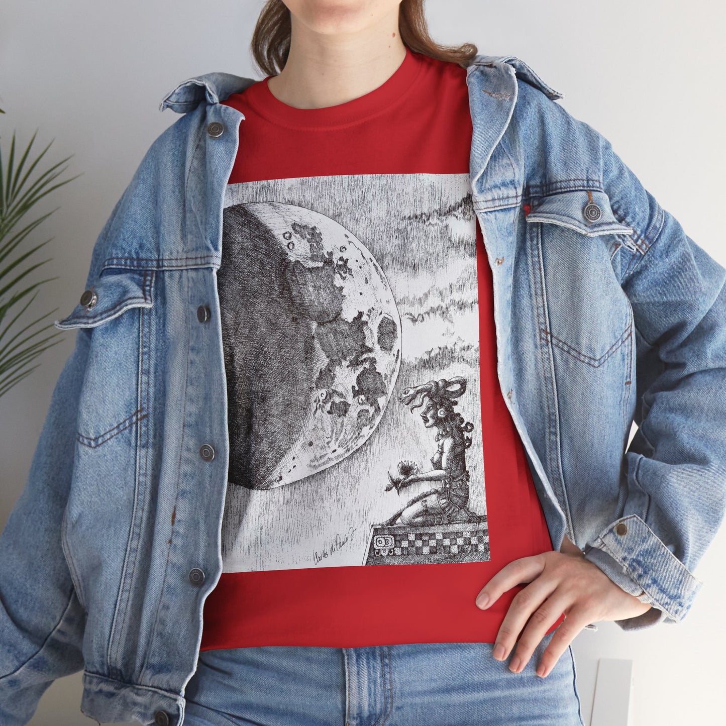 Celestial Dreamer Tee, Unisex Heavy Cotton T-Shirt, Night Sky Graphic Shirt, Cosmic Art Tee, Perfect for Stargazers, Gifts for Astronomers