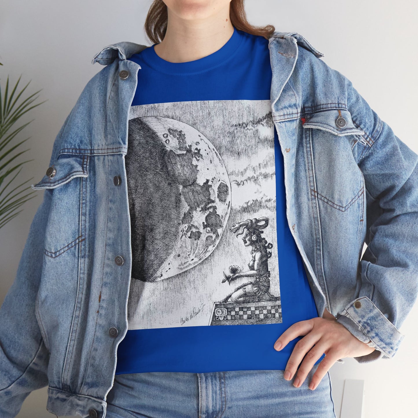Celestial Dreamer Tee, Unisex Heavy Cotton T-Shirt, Night Sky Graphic Shirt, Cosmic Art Tee, Perfect for Stargazers, Gifts for Astronomers