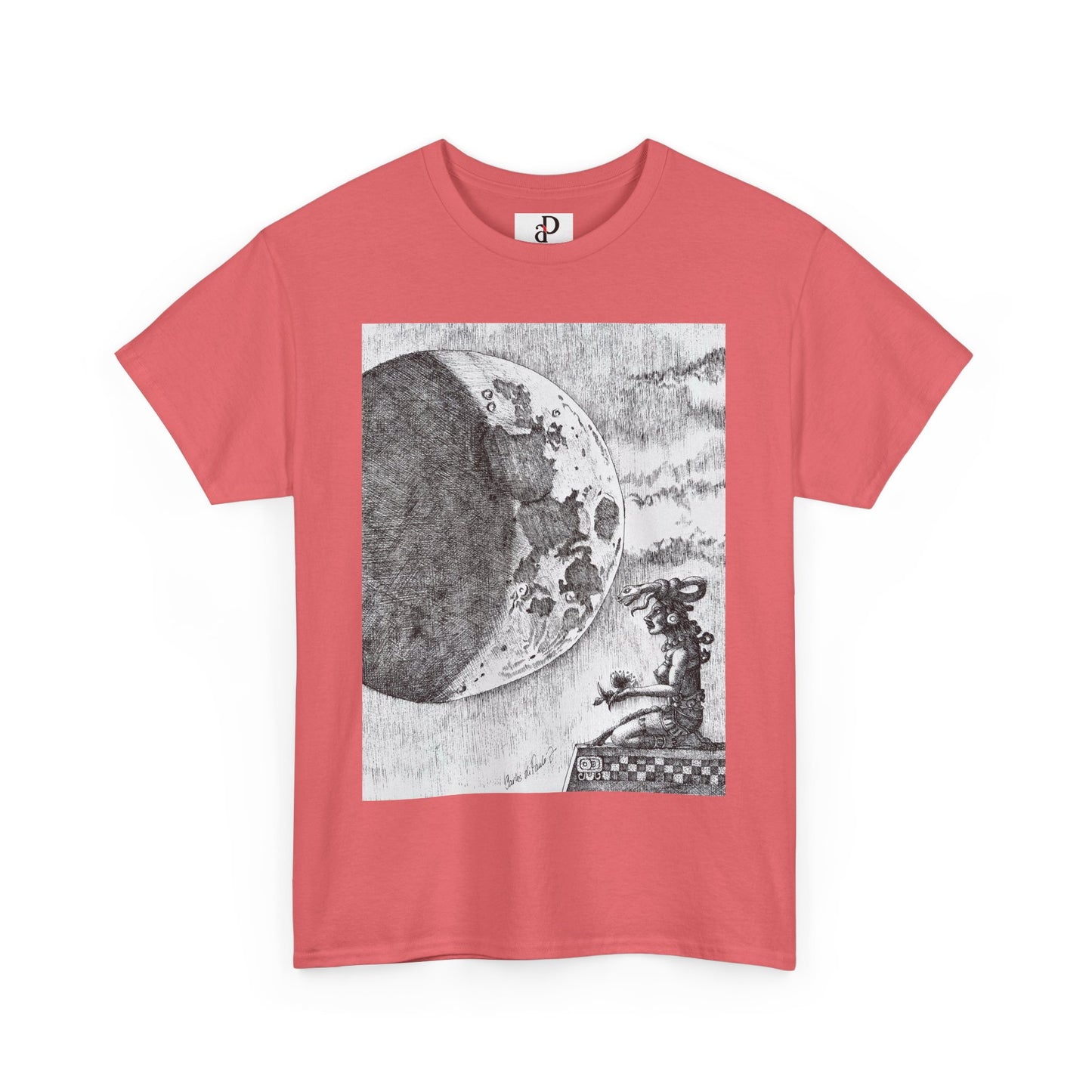 Celestial Dreamer Tee, Unisex Heavy Cotton T-Shirt, Night Sky Graphic Shirt, Cosmic Art Tee, Perfect for Stargazers, Gifts for Astronomers